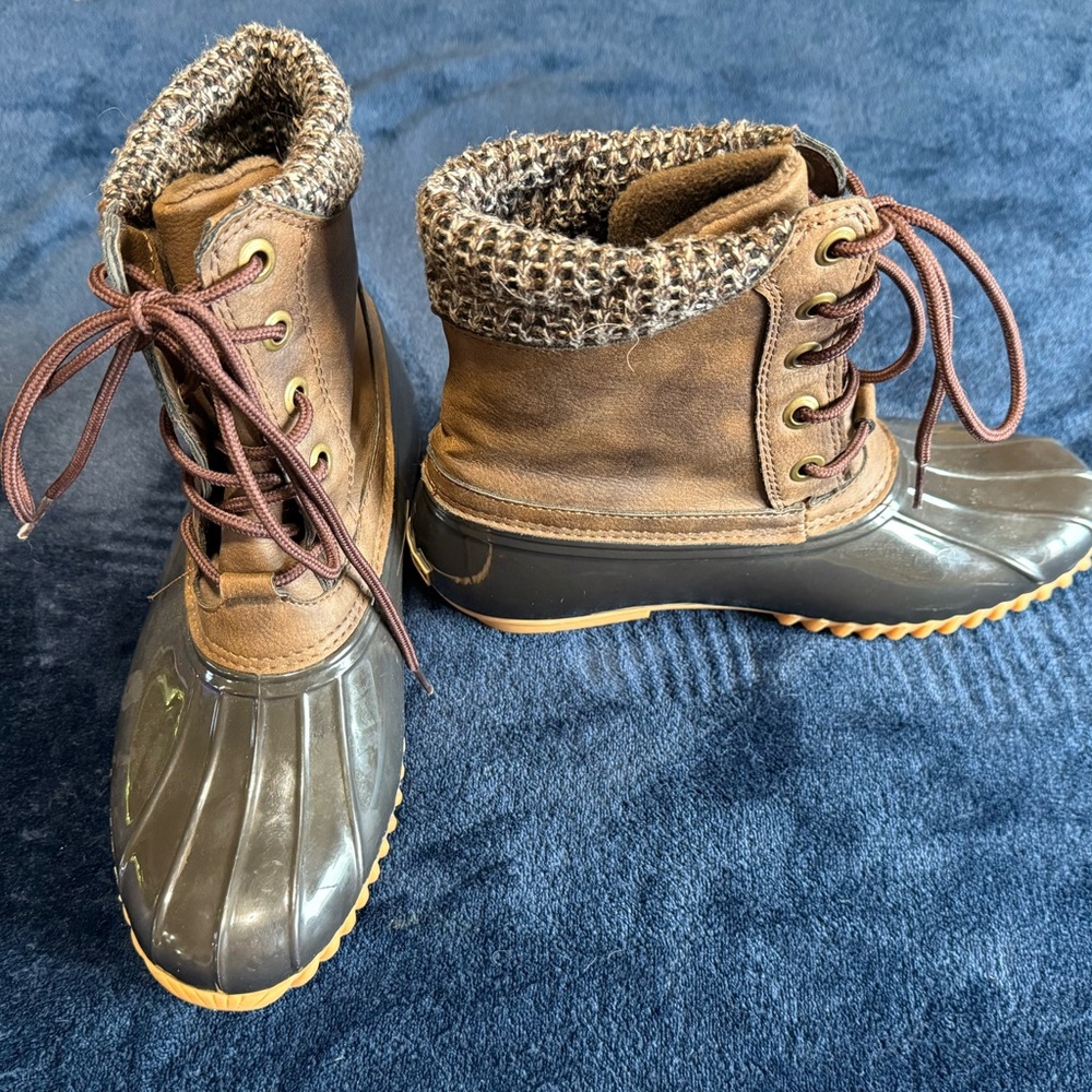 Sporto Brown and Gray Winter Boots